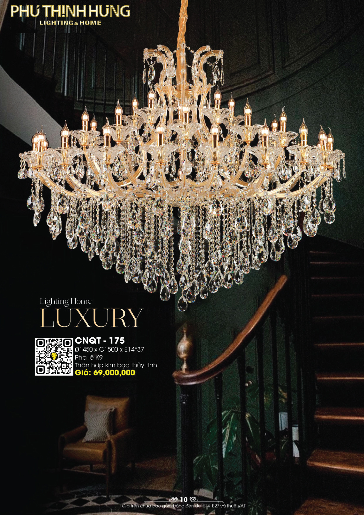 Đèn Chùm Pha Lê Lighting Home CNQT-175