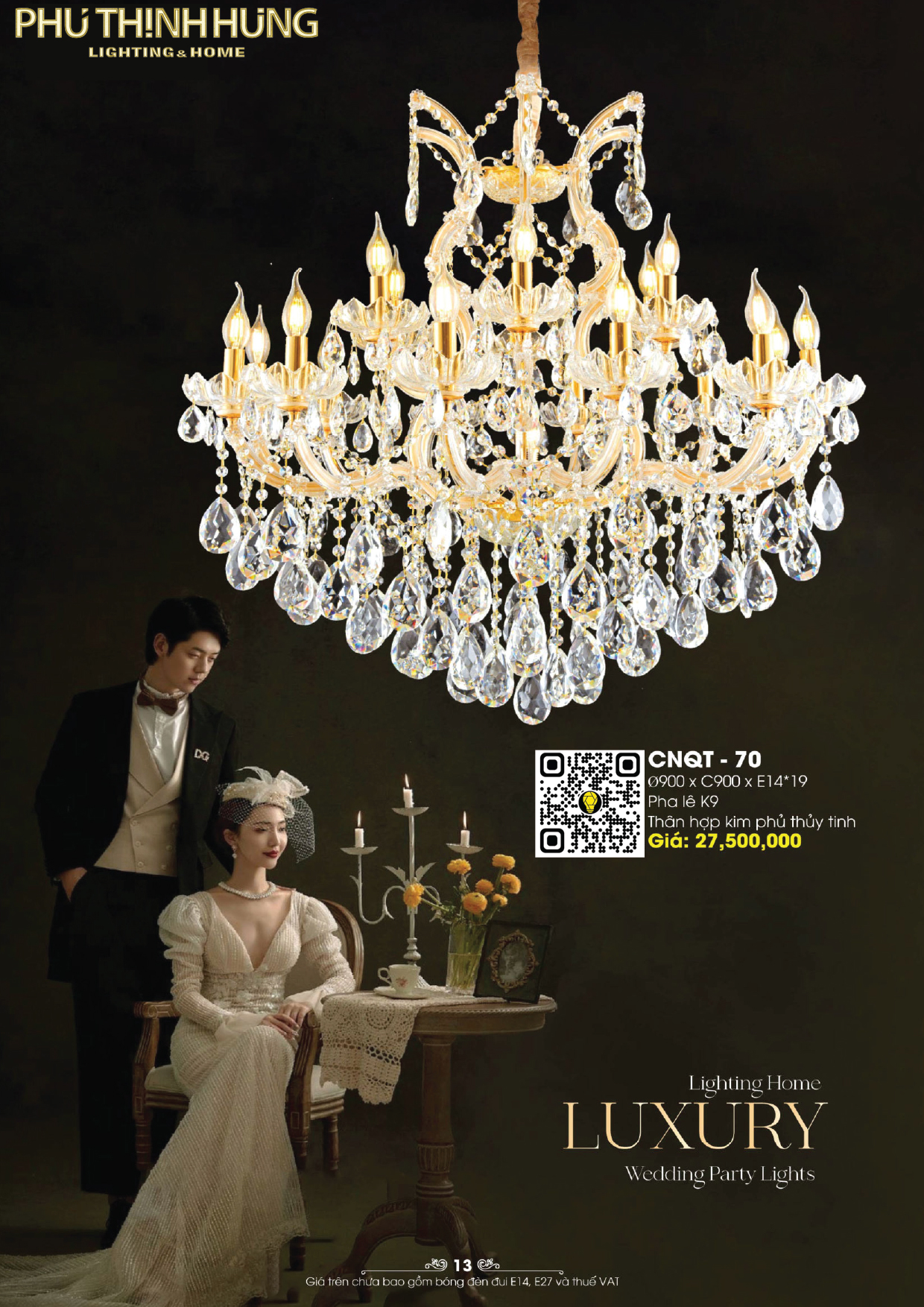 Đèn Chùm Pha Lê Lighting Home CNQT-70