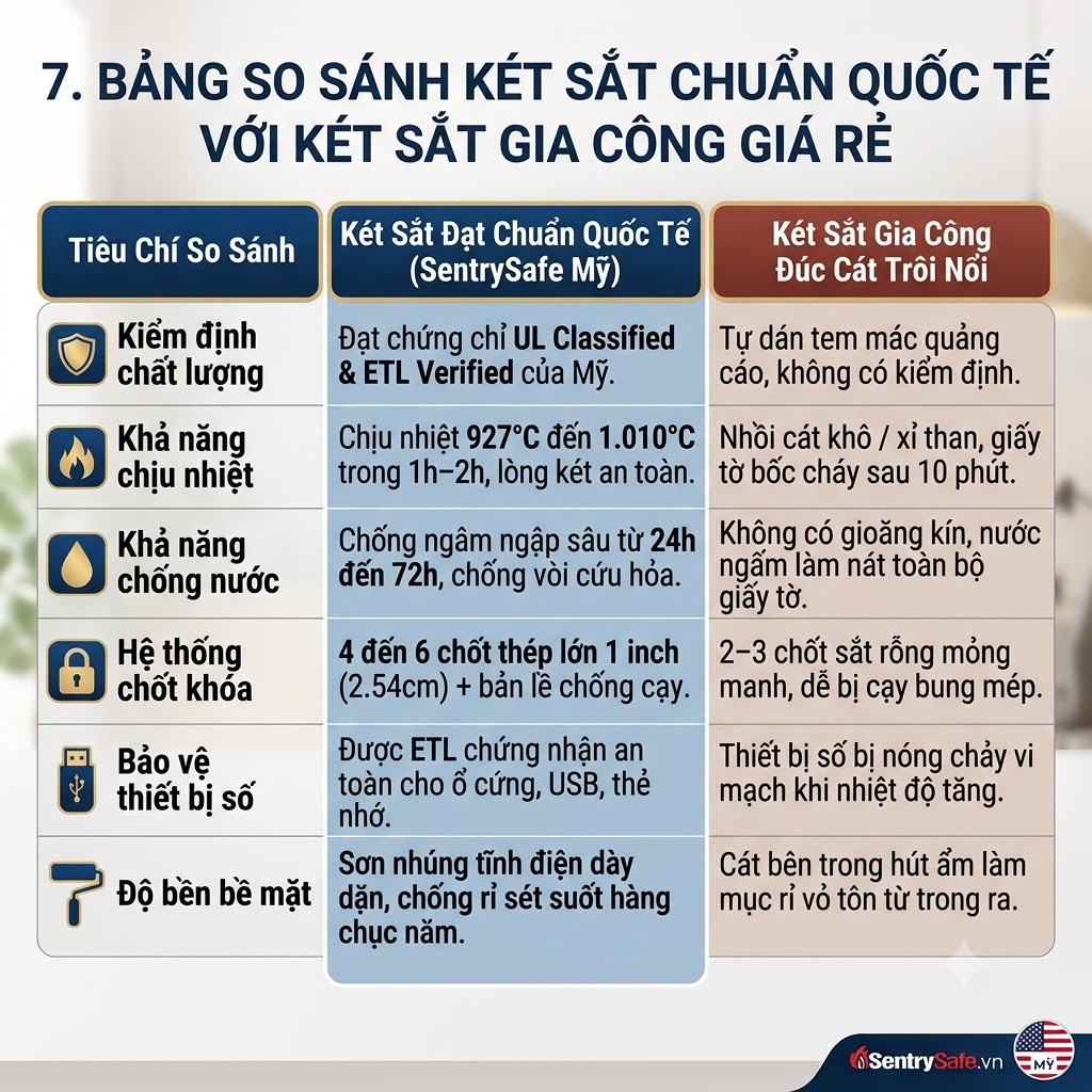 bang so sanh ket sat chuan quoc te voi ket sat gia cong gia re