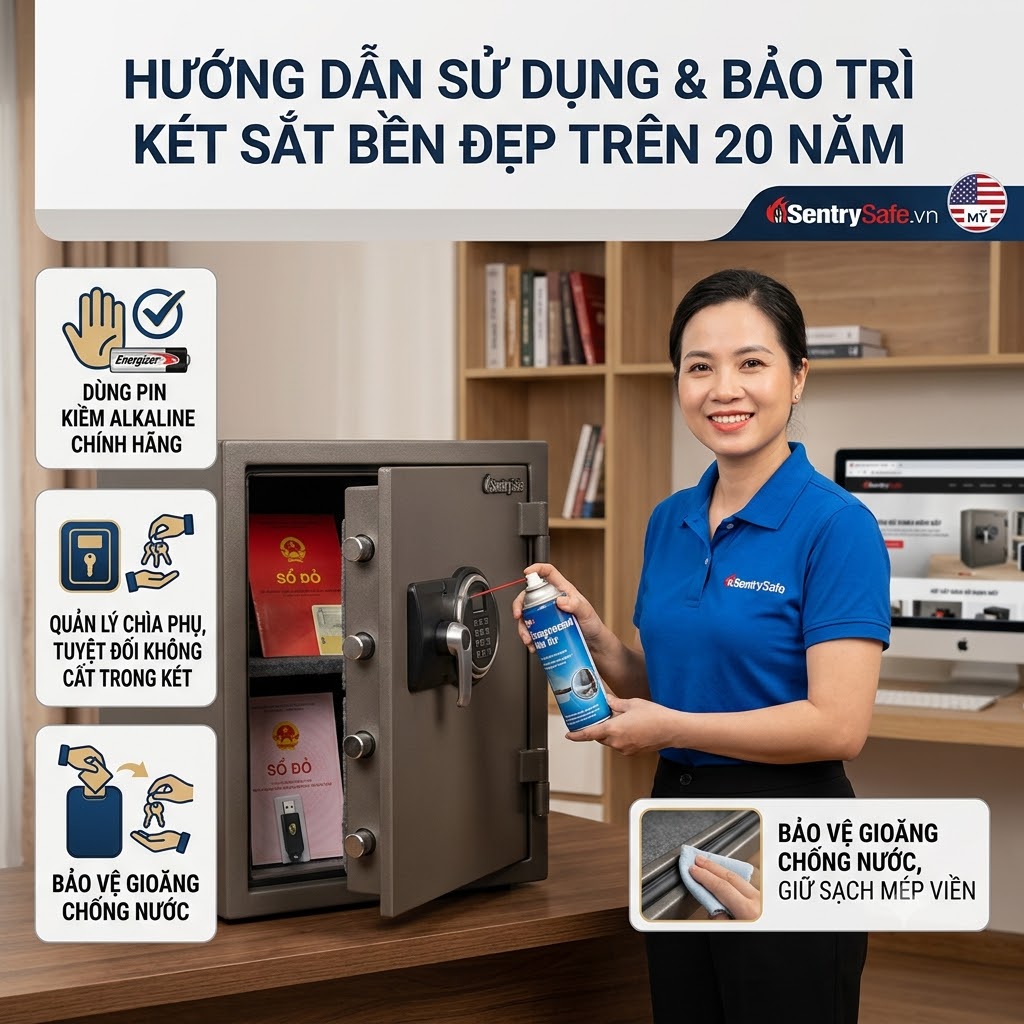 huong dan su dung bao tri ket sat ben dep tren 20 nam