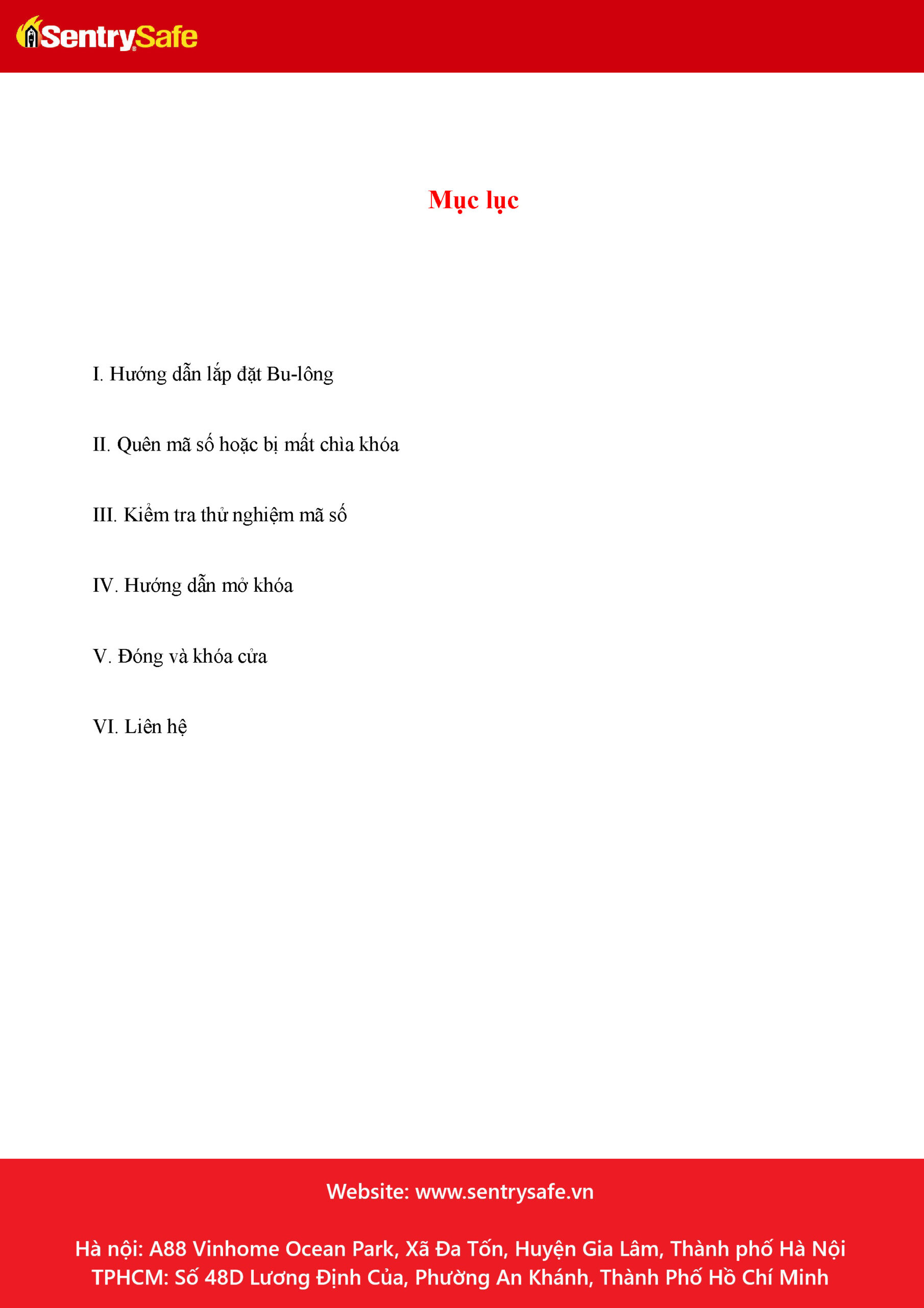 Huong dan su dung ket sat SentrySafe MS0200 Page 2 scaled