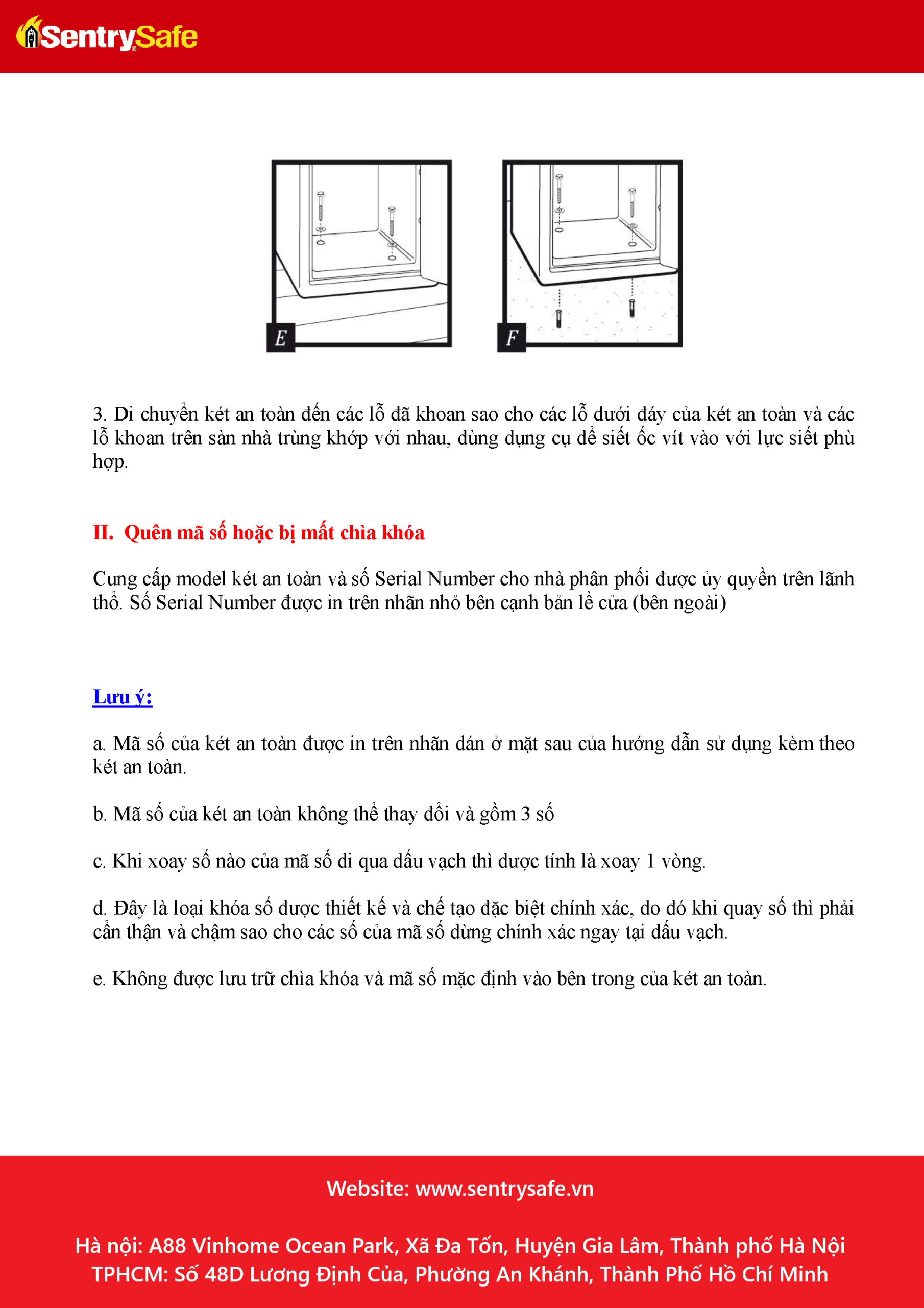 Huong dan su dung ket sat SentrySafe MS0200 Page 4 scaled