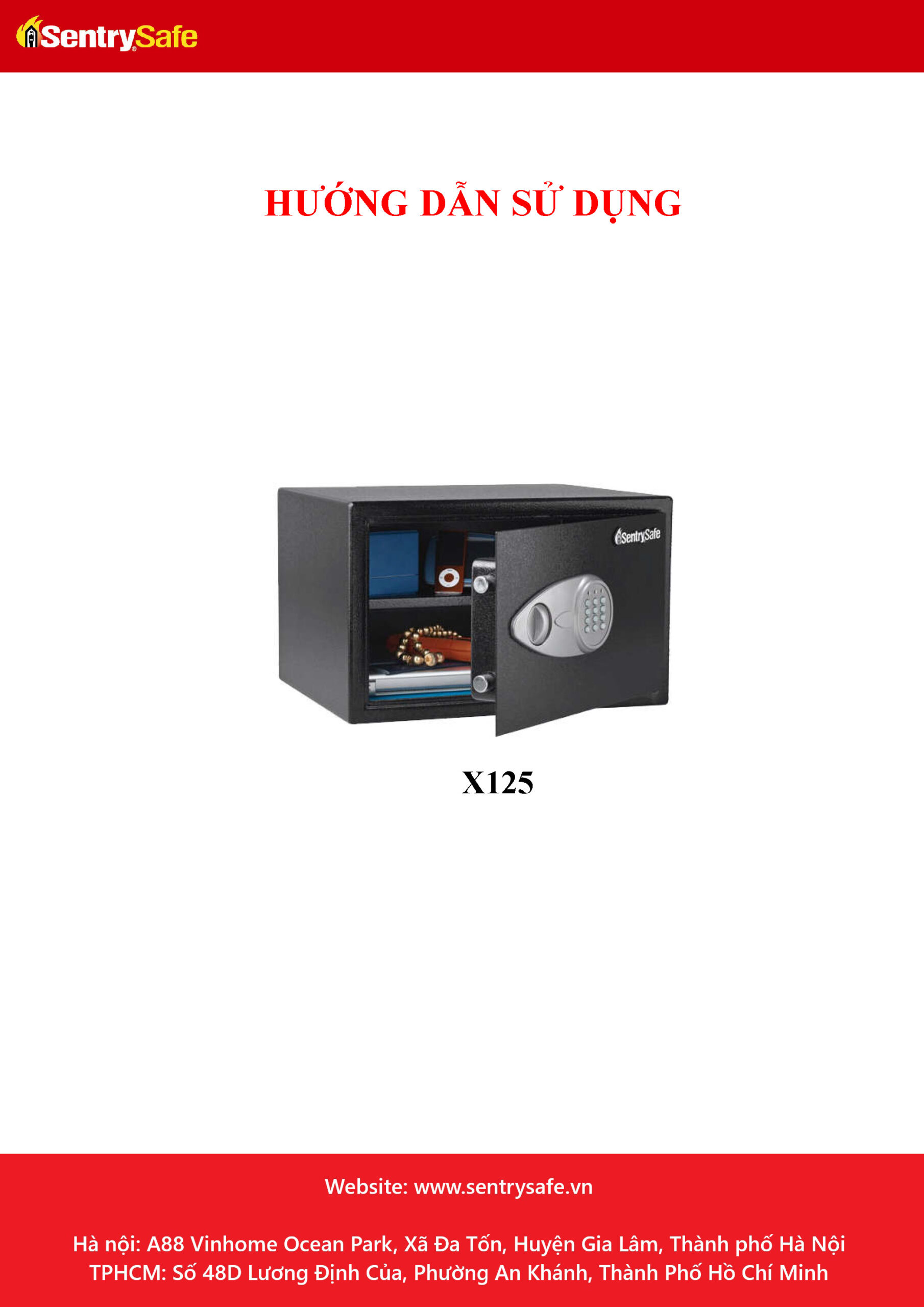 Huong dan su dung ket sat Sentrysafe X075 Page 1 scaled