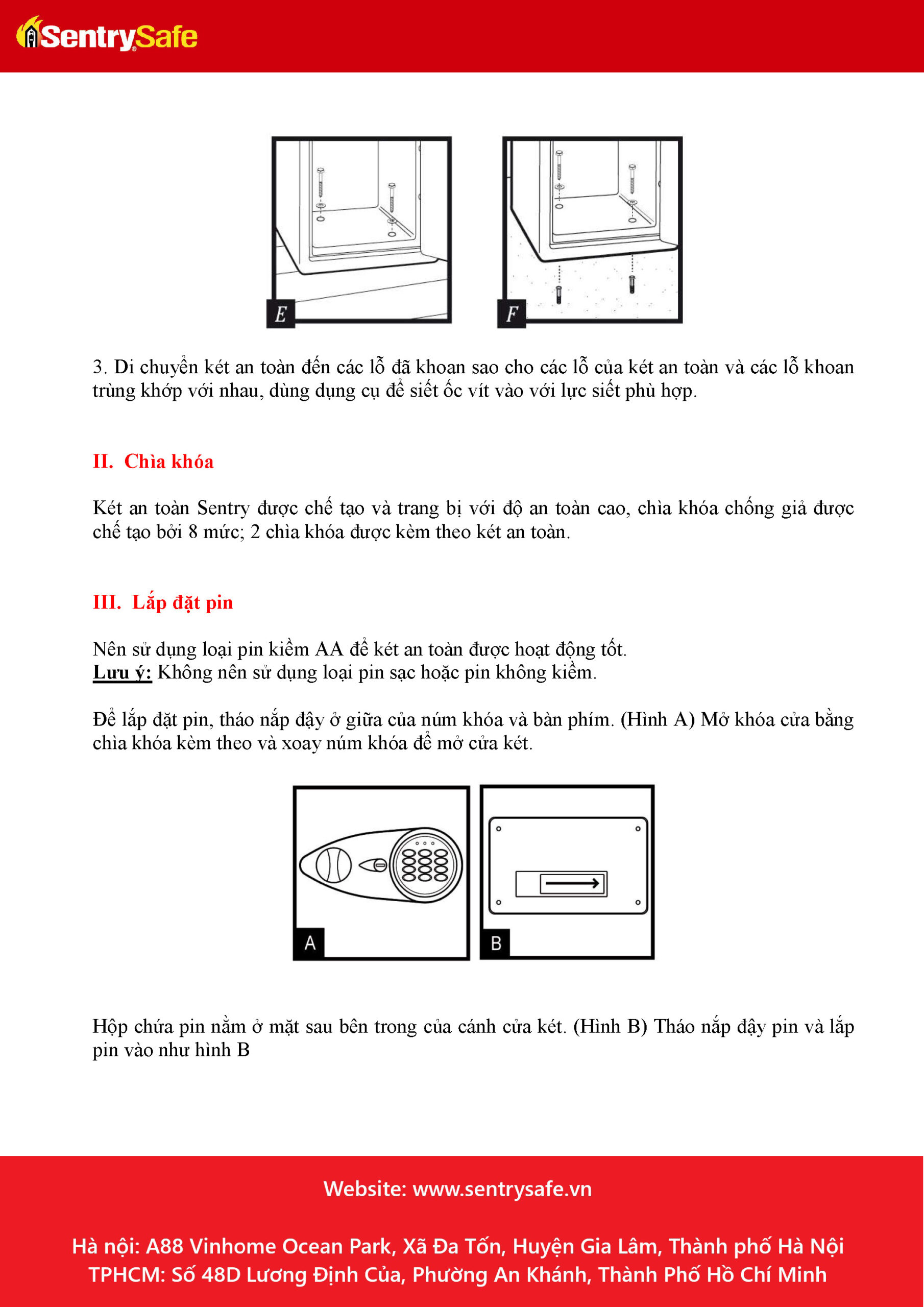 Huong dan su dung ket sat Sentrysafe X075 Page 4 scaled