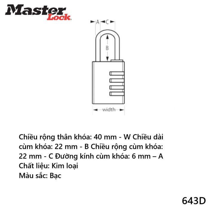 Masterlock 643D