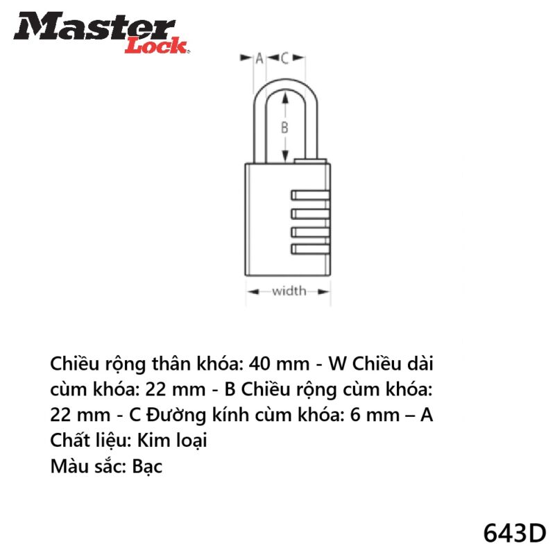 Masterlock 643D