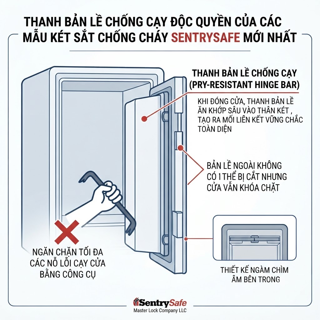 SentrySafe Hà Nội Thanh ban le chong cay doc quyen cua cac mau ket sat chong chay SentrySafe moi nhat