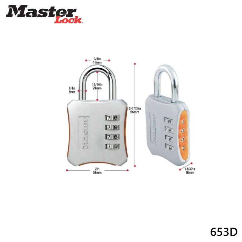 Khóa bấm mã số Masterlock 653D Khóa bấm mã số Masterlock 653D