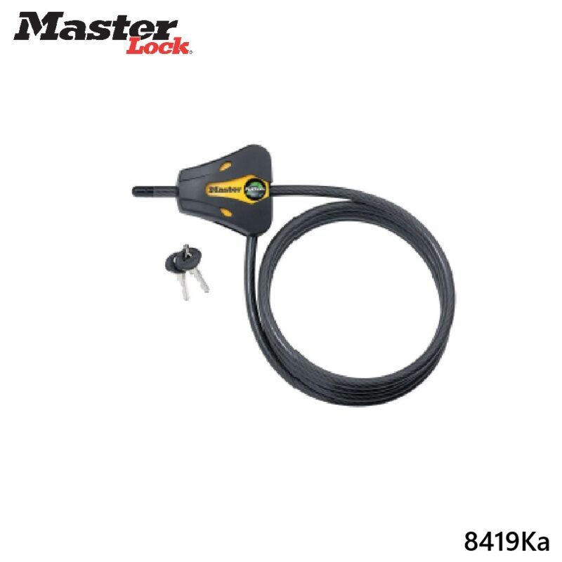 Khóa dây cáp mở chìa Masterlock 8419KA Khóa dây cáp mở chìa Masterlock 8419KA